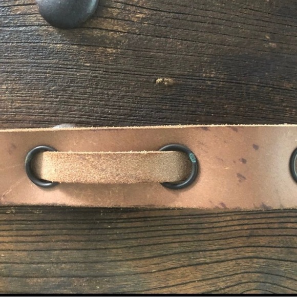 Diesel Leather Distressed White Belt - Picture 9 of 15